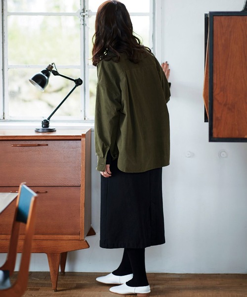 Sunny clouds（サニークラウズ）の「サニークラウズ　スウェットスカート（スカート・レディース・グレイッシュベージュ/ブラック・NM/MEDIUM/LARGE/X-LARGE/XX-LARGE）」の5枚目の写真