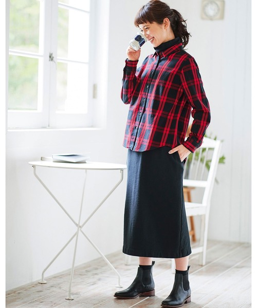 Sunny clouds（サニークラウズ）の「サニークラウズ　スウェットスカート（スカート・レディース・グレイッシュベージュ/ブラック・NM/MEDIUM/LARGE/X-LARGE/XX-LARGE）」の7枚目の写真