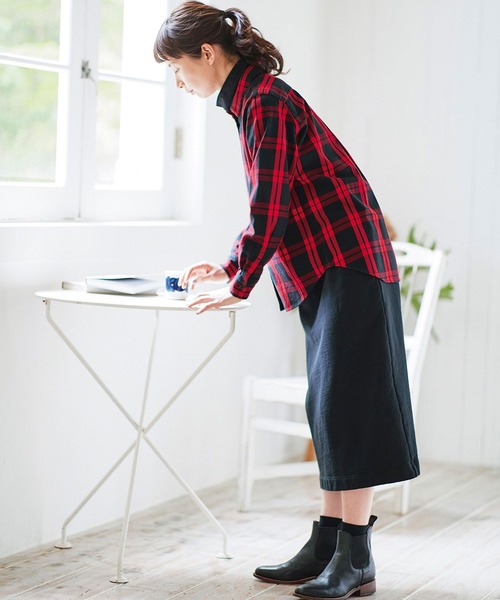 Sunny clouds（サニークラウズ）の「サニークラウズ　スウェットスカート（スカート・レディース・グレイッシュベージュ/ブラック・NM/MEDIUM/LARGE/X-LARGE/XX-LARGE）」の3枚目の写真