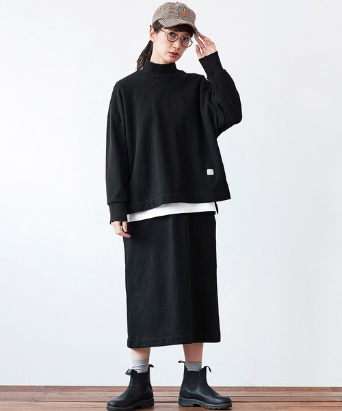 Sunny clouds（サニークラウズ）の「サニークラウズ　スウェットスカート（スカート・レディース・グレイッシュベージュ/ブラック・NM/MEDIUM/LARGE/X-LARGE/XX-LARGE）」の10枚目の写真