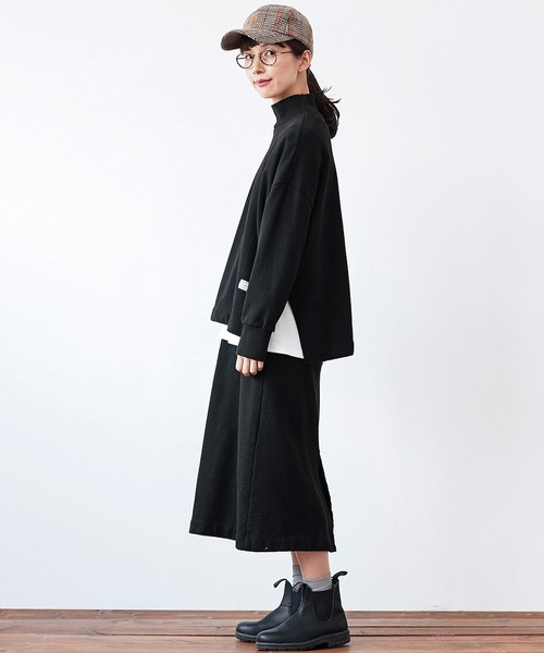 Sunny clouds（サニークラウズ）の「サニークラウズ　スウェットスカート（スカート・レディース・グレイッシュベージュ/ブラック・NM/MEDIUM/LARGE/X-LARGE/XX-LARGE）」の13枚目の写真