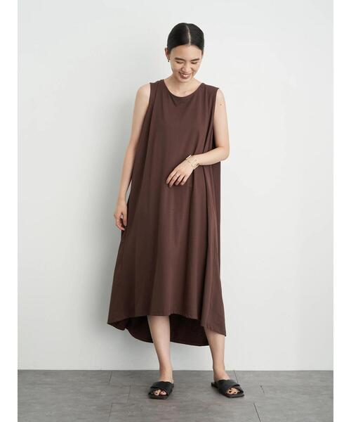 AMERICAN HOLIC（アメリカンホリック）の「バックタックイレヘムマキシワンピース ＊〇（ワンピース・レディース・ブラック/ブラウン/ブルー/グレイッシュベージュ・L/M）」の9枚目の写真