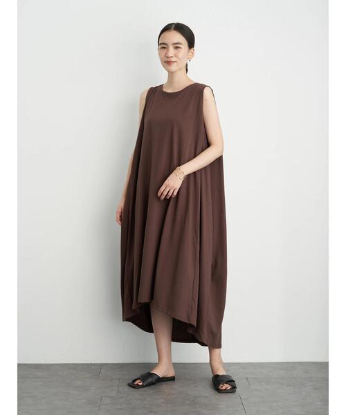 AMERICAN HOLIC（アメリカンホリック）の「バックタックイレヘムマキシワンピース ＊〇（ワンピース・レディース・ブラック/ブラウン/ブルー/グレイッシュベージュ・L/M）」の2枚目の写真