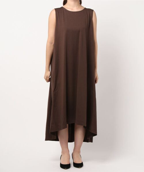 AMERICAN HOLIC（アメリカンホリック）の「バックタックイレヘムマキシワンピース ＊〇（ワンピース・レディース・ブラック/ブラウン/ブルー/グレイッシュベージュ・L/M）」の17枚目の写真