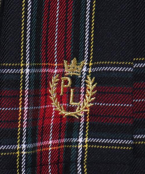 PINK-latte（ピンクラテ）の「【卒服】リボン付 チェックプリーツスカート（スカート・キッズ・ライトパープル/ブラック系1/グレー系1/ベージュ系1/ライトイエロー系2/レッド系3・02/15 /16）」の14枚目の写真