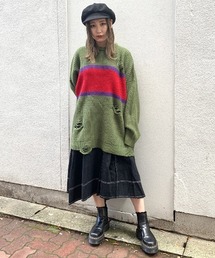 Candy Stripper | COLOR BLOCKING ニット(ニット/セーター)