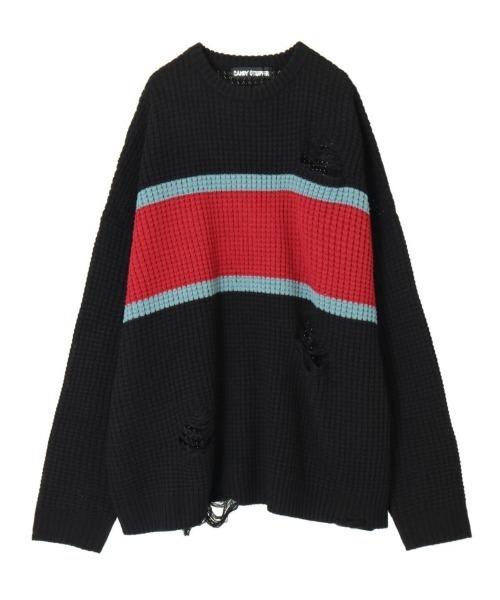 Candy Stripper(キャンディストリッパー)の「COLOR BLOCKING ニット(ニット/セーター・レディース・ブラック/カーキ/ピンク・2)」の8枚目の写真