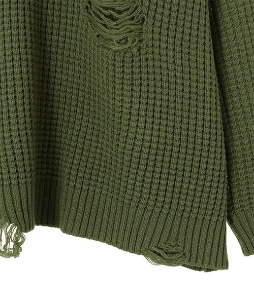 Candy Stripper(キャンディストリッパー)の「COLOR BLOCKING ニット(ニット/セーター・レディース・ブラック/カーキ/ピンク・2)」の13枚目の写真