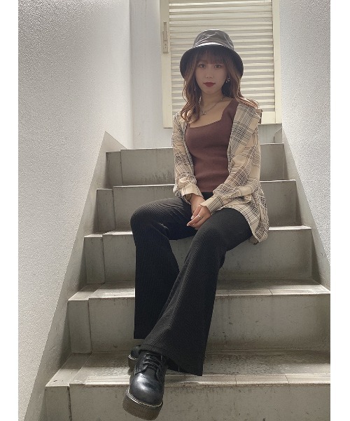 one way(ワンウェイ)の「チェックシアーシャツ(シャツ/ブラウス・レディース・ホワイト/ブラック/ベージュ・FREE)」の3枚目の写真