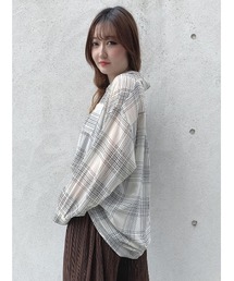 one way | チェックシアーシャツ(シャツ/ブラウス)