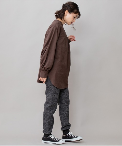 Munich(ミューニック)の「ツイーディージャージ リラックスパンツ(その他パンツ・レディース・ホワイト/チャコールグレー/ブラック・S/M/XS)」の5枚目の写真