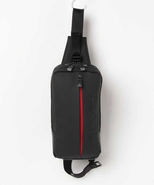 TOMMY HILFIGER GOLF（トミー ヒルフィガー ゴルフ）の「[トミー ヒルフィガー ゴルフ] カーボントーン クロスボディバッグ　 （ボディバッグ/ウエストポーチ・メンズ・ブラック・フリー）」の6枚目の写真