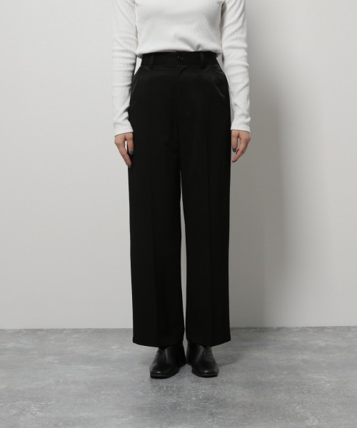 PAGEBOY（ページボーイ）の「ブライトサージスラックス(タックパンツ)（スラックス・レディース・ブラック/パープル/グレイッシュベージュ・SMALL/MEDIUM）」の10枚目の写真