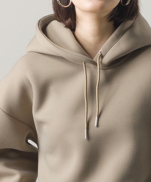 OMNES（オムネス）の「スポンジポンチプルオーバーパーカー（パーカー・レディース・ベージュ/ネイビー/モカ・FREE）」の12枚目の写真