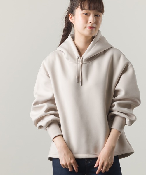 OMNES（オムネス）の「スポンジポンチプルオーバーパーカー（パーカー・レディース・ベージュ/ネイビー/モカ・FREE）」の19枚目の写真