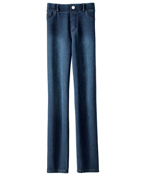 BELLUNA(ベルーナ)の「あったか裏フリースレギンスパンツ股下73cm(その他パンツ・レディース・ブラック/インディゴブルー/モスグリーン/ライトベージュ/チャコール/キャメル/イエロー系その他・MEDIUM/LARGE/X-LARGE/SMALL)」の12枚目の写真
