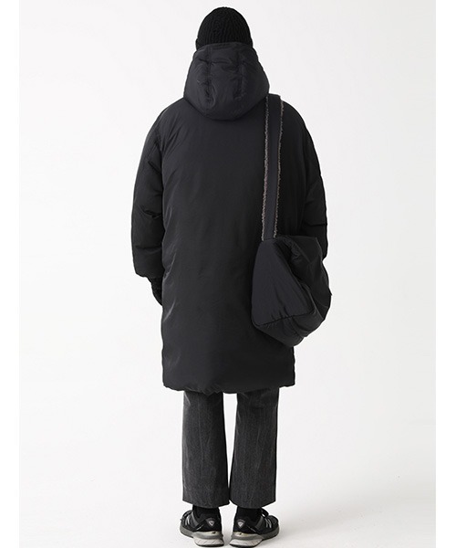 MASONPRINCE(メイソンプリンス)の「【MASONPRINCE】High neck hooded down coat MF1042(ダウンジャケット/コート・メンズ・アイボリー/ブラック・M/L/XS/S)」の12枚目の写真
