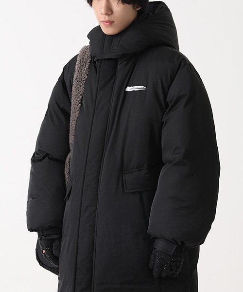 MASONPRINCE(メイソンプリンス)の「【MASONPRINCE】High neck hooded down coat MF1042(ダウンジャケット/コート・メンズ・アイボリー/ブラック・M/L/XS/S)」の14枚目の写真
