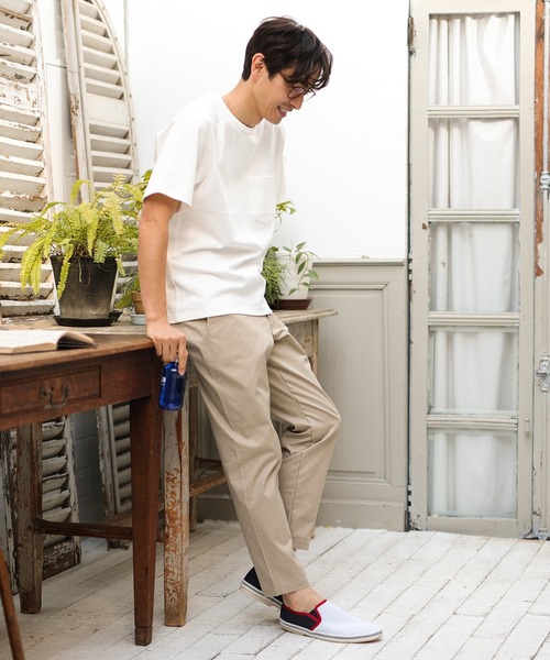 UNION STATION（ユニオンステーション）の「ソフトスムース半袖Ｔシャツ（Tシャツ/カットソー・メンズ・ライトブルー/ブラック/ベージュ/ブラウン/オフホワイト/ライトグリーン/杢グレー/ライトベージュ・LL/S/M/L/XL）」の19枚目の写真