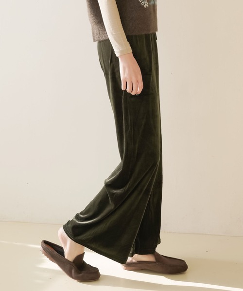 カットベロアワイドパンツ その他パンツ Me Em Select ミームセレクト のファッション通販 Zozotown