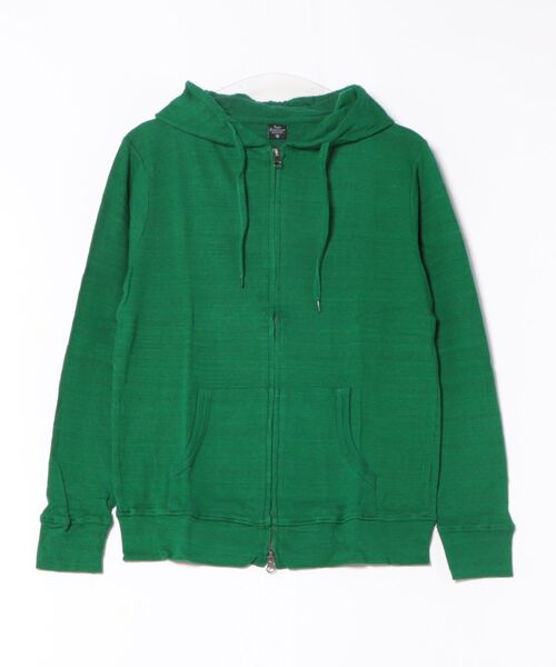 PARKS TOKYO SELECT(パークストウキョウセレクト)の「【BS】段染め杢フライスジップパーカー(パーカー・メンズ・レッド/グリーン/ヘザーチャコール/ワイン/杢グレー・LARGE/MEDIUM)」の1枚目の写真