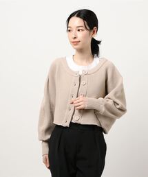 earth music&ecology | ニットショートカーディガン ＊(カーディガン/ボレロ)