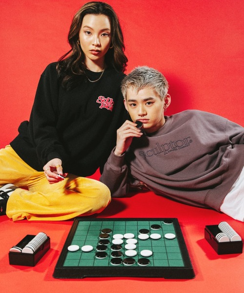 SCULPTOR（スカルプター）の「RETRO OUTLINE SWEATSHIRT/レトロアウトラインスウェット（スウェット・レディース・チャコールグレー/ブラック/アイボリー/杢グレー・SMALL/MEDIUM/LARGE/X-LARGE）」の10枚目の写真