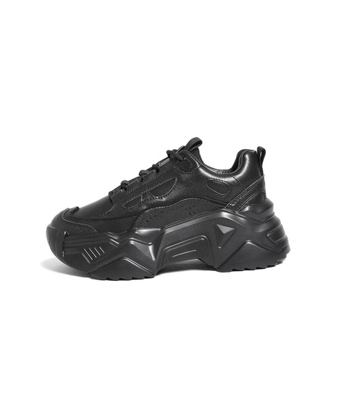 Figments（フィグメンツ）の「フューチャリスティックスニーカー（スニーカー・レディース・ブラック/ホワイト・MEDIUM/SMALL）」の6枚目の写真