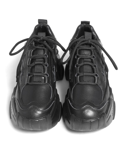 Figments（フィグメンツ）の「フューチャリスティックスニーカー（スニーカー・レディース・ブラック/ホワイト・MEDIUM/SMALL）」の8枚目の写真