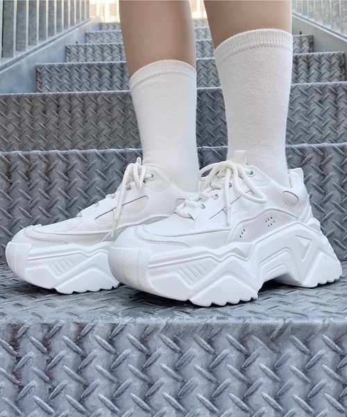 Figments（フィグメンツ）の「フューチャリスティックスニーカー（スニーカー・レディース・ブラック/ホワイト・MEDIUM/SMALL）」の3枚目の写真