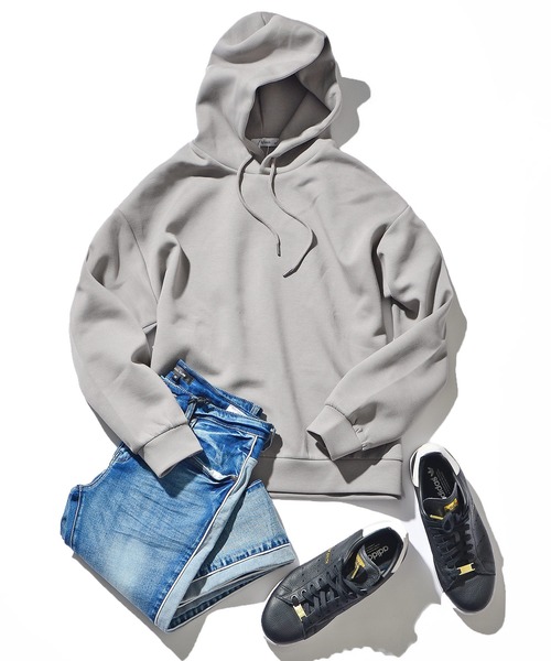 JOKER（ジョーカー）の「【JOKER】シルケットポンチビッグパーカー（パーカー・メンズ・ブラック/グレー/ナチュラル/ピンクベージュ・LL/M/L）」の9枚目の写真