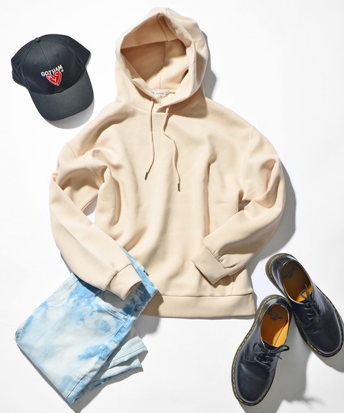 JOKER（ジョーカー）の「【JOKER】シルケットポンチビッグパーカー（パーカー・メンズ・ブラック/グレー/ナチュラル/ピンクベージュ・LL/M/L）」の7枚目の写真