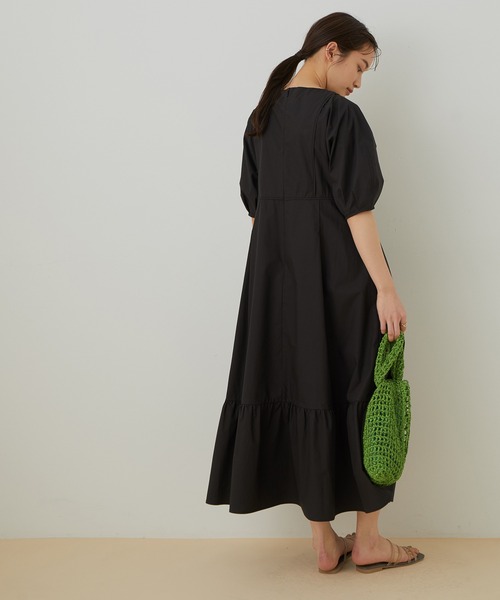 23AW　ヘリンドットサイ　デラックスドレス　変形ヘム　ボリュームスリーブ 23AW ヘリンドットサイ デラックスドレス 変形ヘム ボリューム