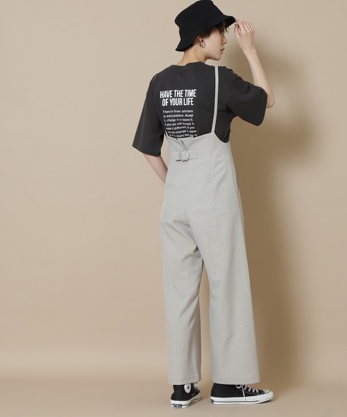 N.（N. Natural Beauty Basic）（エヌエヌナチュラルビューティーベーシック）の「◆メッセージＴシャツ（Tシャツ/カットソー・レディース・オフホワイト/スミクロ・MEDIUM）」の5枚目の写真