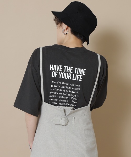 N.（N. Natural Beauty Basic）（エヌエヌナチュラルビューティーベーシック）の「◆メッセージＴシャツ（Tシャツ/カットソー・レディース・オフホワイト/スミクロ・MEDIUM）」の10枚目の写真