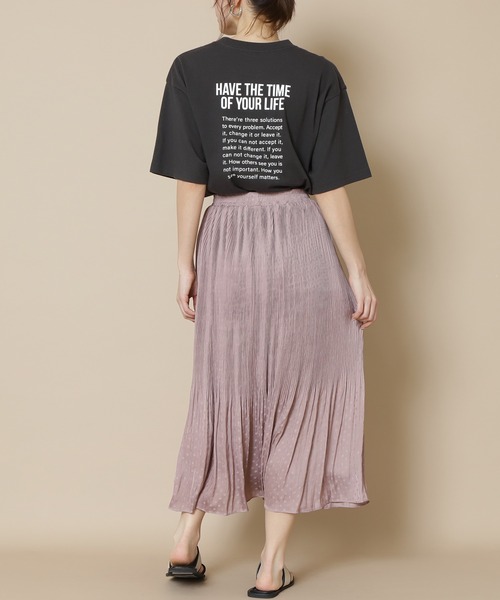 N.（N. Natural Beauty Basic）（エヌエヌナチュラルビューティーベーシック）の「◆メッセージＴシャツ（Tシャツ/カットソー・レディース・オフホワイト/スミクロ・MEDIUM）」の11枚目の写真