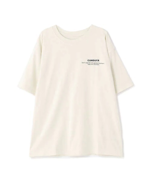 N.（N. Natural Beauty Basic）（エヌエヌナチュラルビューティーベーシック）の「◆メッセージＴシャツ（Tシャツ/カットソー・レディース・オフホワイト/スミクロ・MEDIUM）」の14枚目の写真