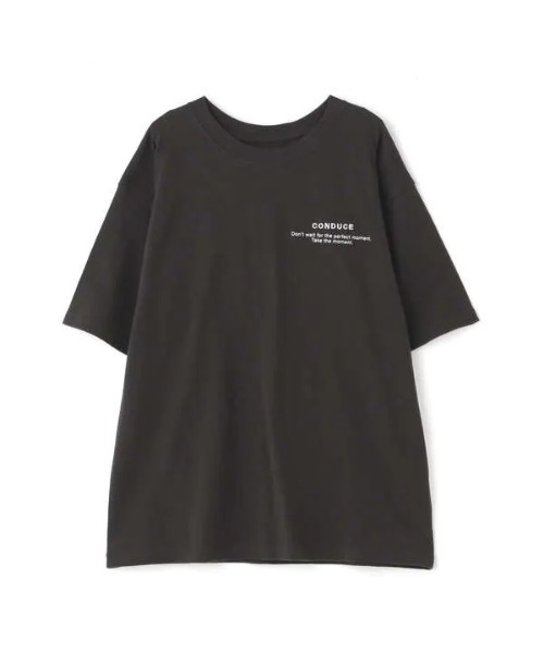 N.（N. Natural Beauty Basic）（エヌエヌナチュラルビューティーベーシック）の「◆メッセージＴシャツ（Tシャツ/カットソー・レディース・オフホワイト/スミクロ・MEDIUM）」の12枚目の写真