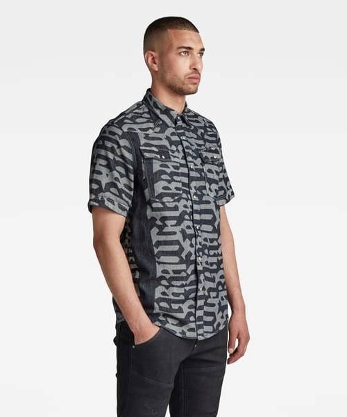 G-STAR（ジースター）の「3301 SLIM SHIRT/デニムシャツ（シャツ/ブラウス・メンズ・インディゴブルー・SMALL/MEDIUM/X-SMALL/LARGE）」の2枚目の写真