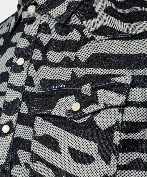 G-STAR（ジースター）の「3301 SLIM SHIRT/デニムシャツ（シャツ/ブラウス・メンズ・インディゴブルー・SMALL/MEDIUM/X-SMALL/LARGE）」の6枚目の写真