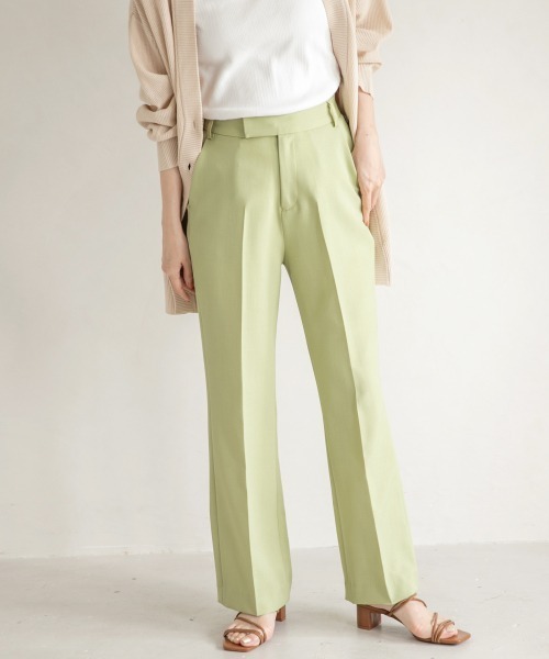 LOWRYS FARM（ローリーズファーム）の「ＤＲＹカラーフレアパンツ　941232（その他パンツ・レディース・パープル/グリーン/ブラウン/アイボリー/ブラック/オレンジ・MEDIUM/SMALL/LARGE）」の5枚目の写真