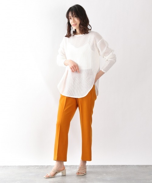 LOWRYS FARM（ローリーズファーム）の「ＤＲＹカラーフレアパンツ　941232（その他パンツ・レディース・パープル/グリーン/ブラウン/アイボリー/ブラック/オレンジ・MEDIUM/SMALL/LARGE）」の18枚目の写真