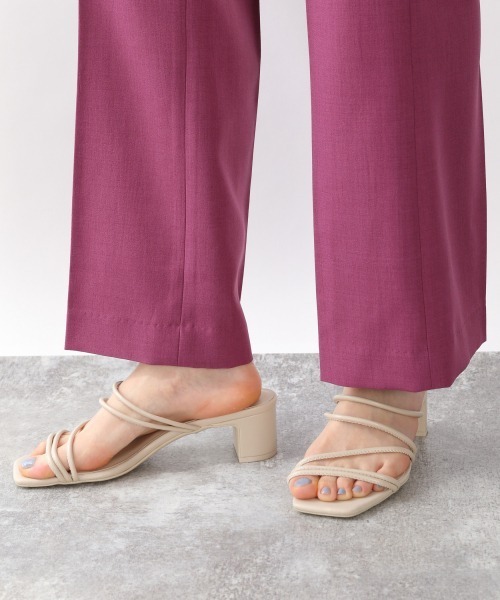 LOWRYS FARM（ローリーズファーム）の「ＤＲＹカラーフレアパンツ　941232（その他パンツ・レディース・パープル/グリーン/ブラウン/アイボリー/ブラック/オレンジ・MEDIUM/SMALL/LARGE）」の8枚目の写真