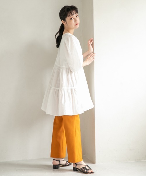 LOWRYS FARM（ローリーズファーム）の「ＤＲＹカラーフレアパンツ　941232（その他パンツ・レディース・パープル/グリーン/ブラウン/アイボリー/ブラック/オレンジ・MEDIUM/SMALL/LARGE）」の22枚目の写真