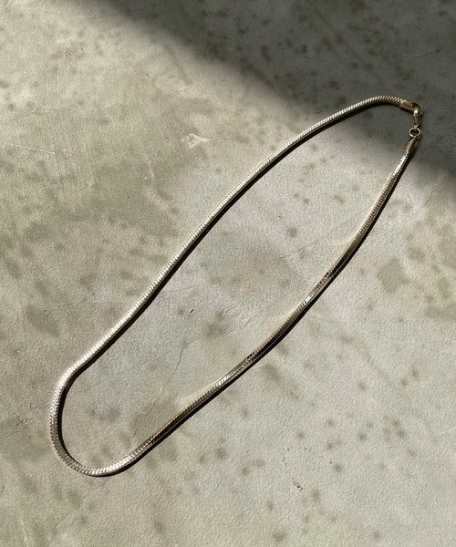 DouDou（ドゥドゥ）の「平チェーンネックレス（ネックレス・レディース・シルバー/ゴールド・FREE）」の4枚目の写真