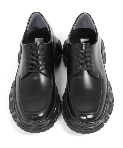 Figments(フィグメンツ)の「デザインソールダービーシューズ(ドレスシューズ・メンズ・ブラック・MEDIUM/LARGE/SMALL)」の2枚目の写真