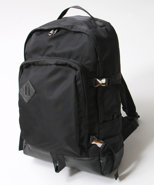 WEGO(ウィゴー)の「WEGO/サイドテープリュック(バックパック/リュック・メンズ・ブラック/ネイビー・FREE)」の4枚目の写真