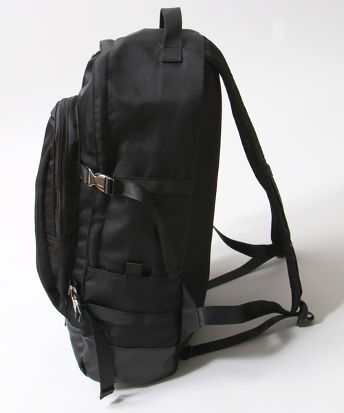 WEGO(ウィゴー)の「WEGO/サイドテープリュック(バックパック/リュック・メンズ・ブラック/ネイビー・FREE)」の6枚目の写真