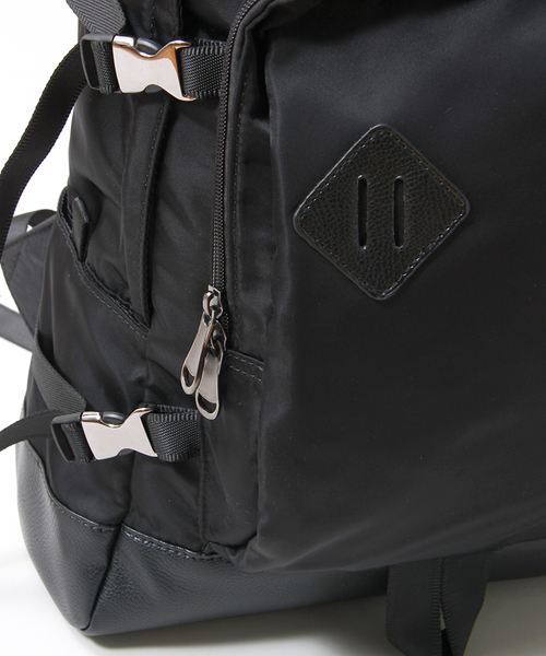 WEGO(ウィゴー)の「WEGO/サイドテープリュック(バックパック/リュック・メンズ・ブラック/ネイビー・FREE)」の9枚目の写真