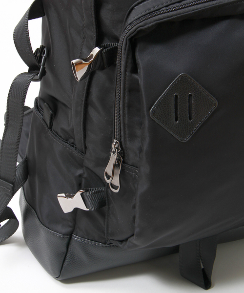 WEGO(ウィゴー)の「WEGO/サイドテープリュック(バックパック/リュック・メンズ・ブラック/ネイビー・FREE)」の10枚目の写真